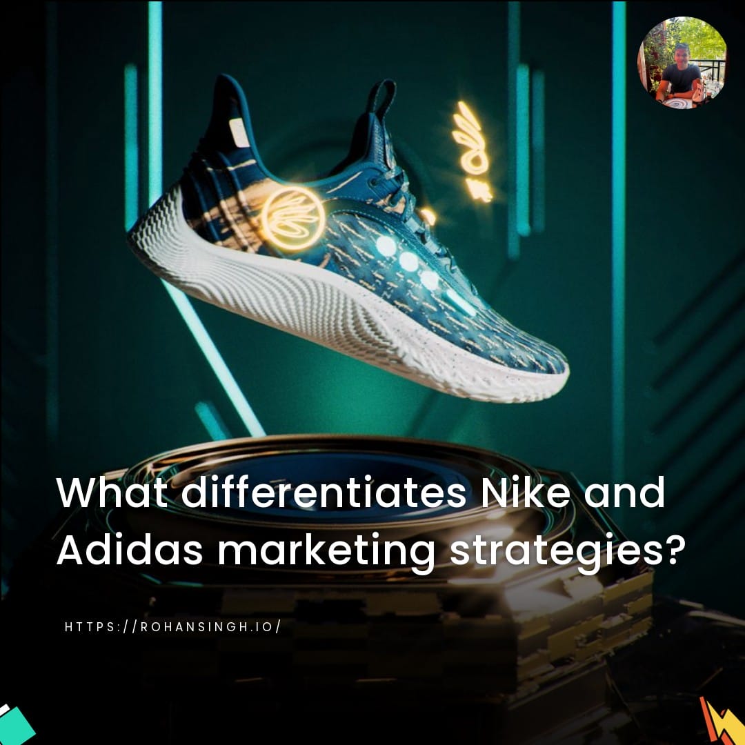 What differentiates Nike and Adidas marketing strategies