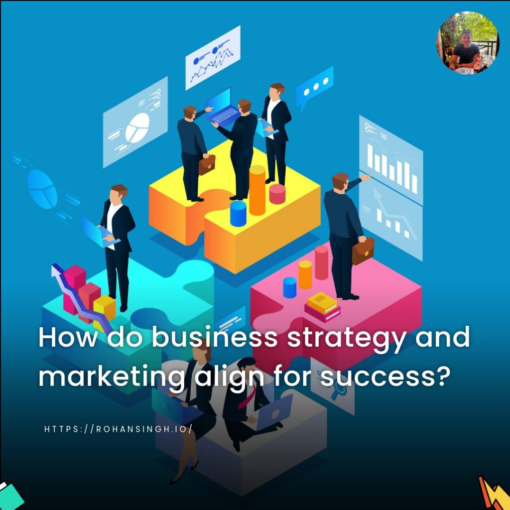 How do business strategy and marketing align for success?