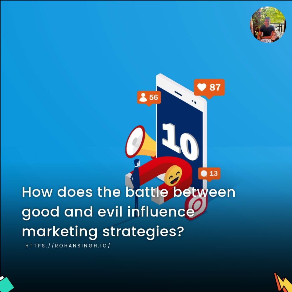 How does the battle between good and evil influence marketing strategies?