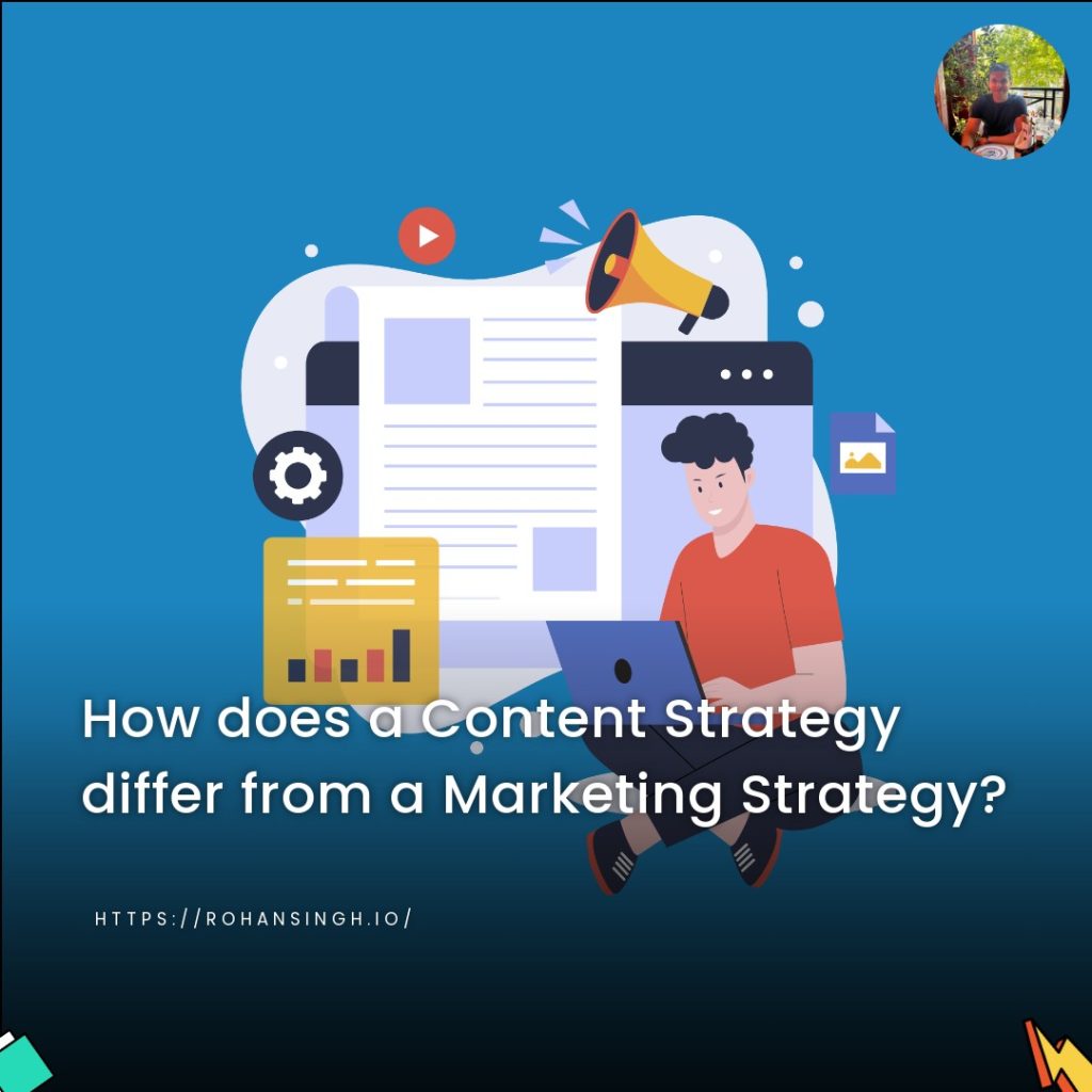 How does a Content Strategy differ from a Marketing Strategy?