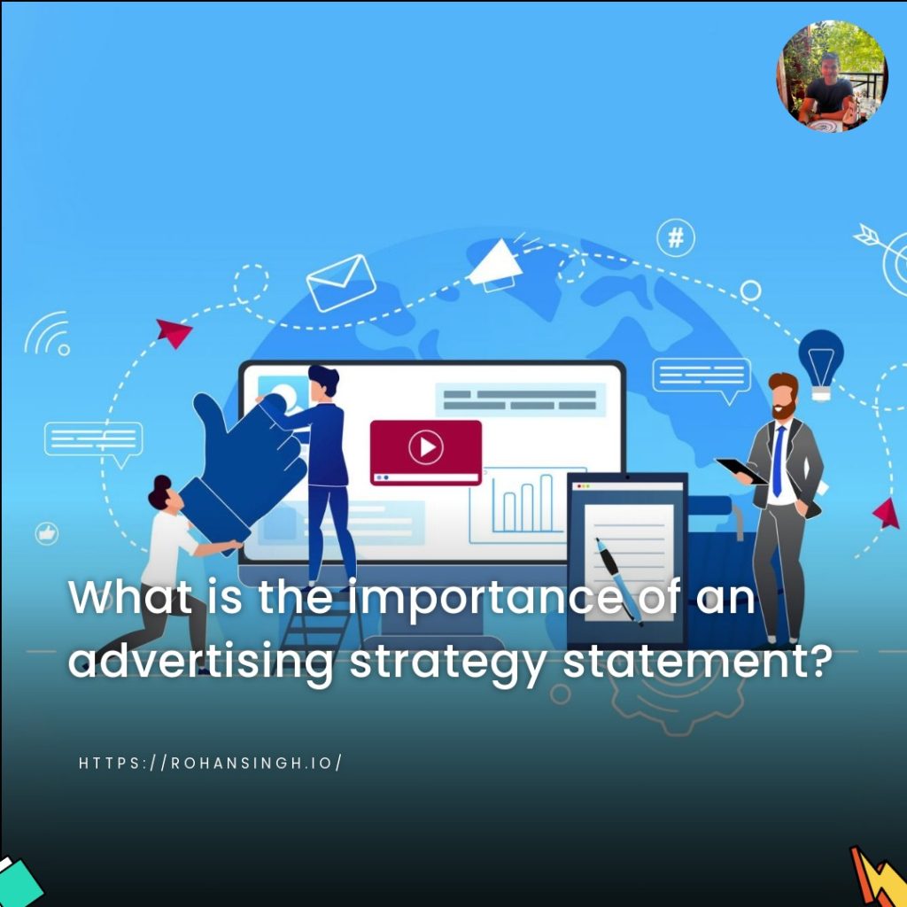 What is the importance of an advertising strategy statement?