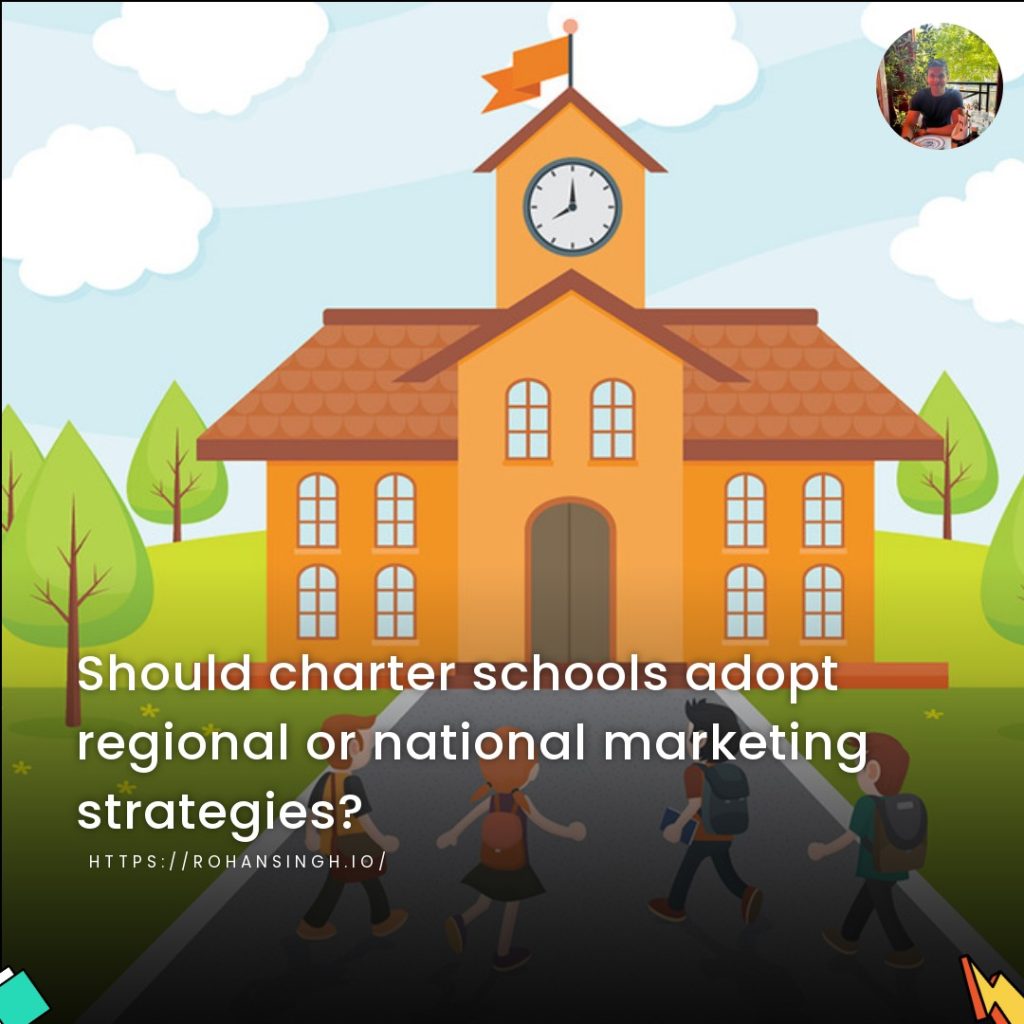 Should charter schools adopt regional or national marketing strategies?