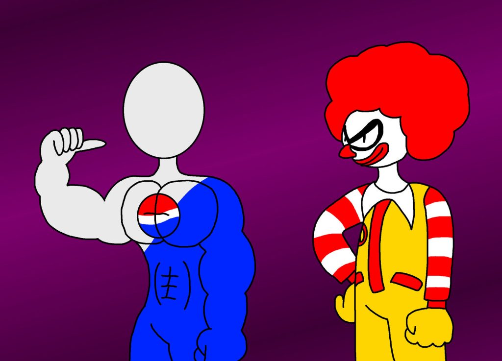 Ronald McDonald vs. The Pepsi Spokesperson